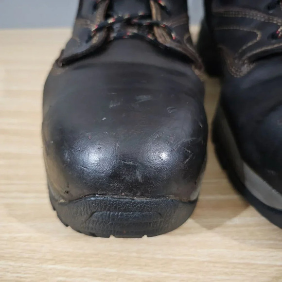 Red Wing Boot 2205 6 Inch Mens Shoe Mocha Brown Leather Aluminum Toe Size 13 - Picture 4 of 16